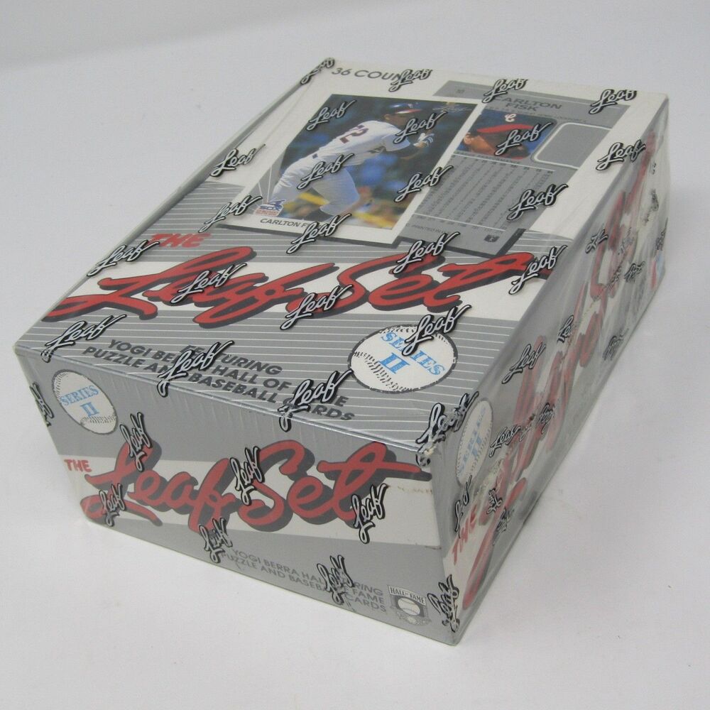 1991 Leaf Set Series II Baseball Factory Sealed Wax Box 36 Count Carlton Fisk